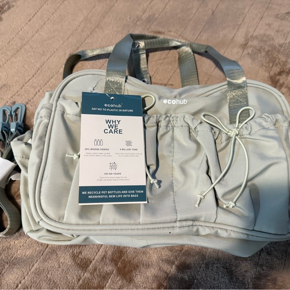 ECOHUB Small Gym Bag for Women GREEN NWT - Picture 5 of 8